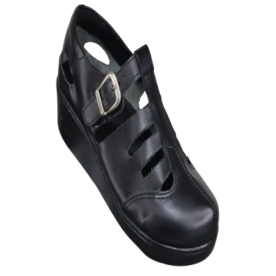 Romulo Casual Cuero Negro Mujer Talla 36 Ref  2343 